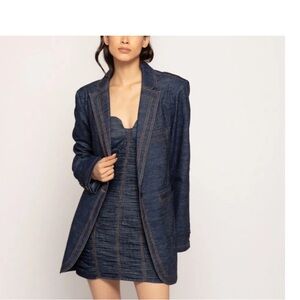 Saaksha and  Kinni Dark Blue Denim Jacket